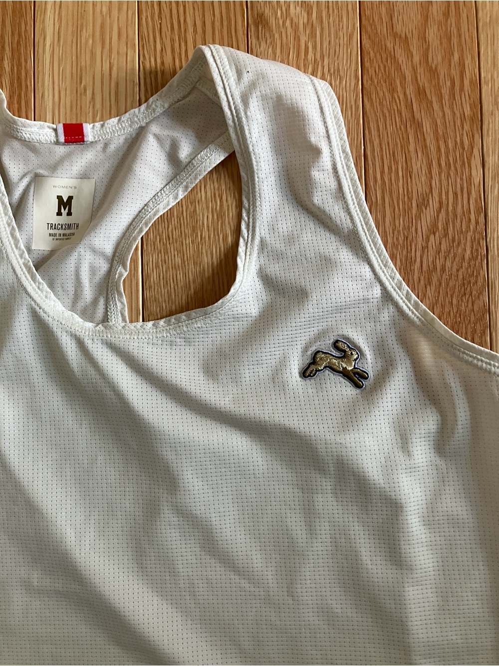 Tracksmith Twilight Crop Tank White Medium - Picture 2 of 3